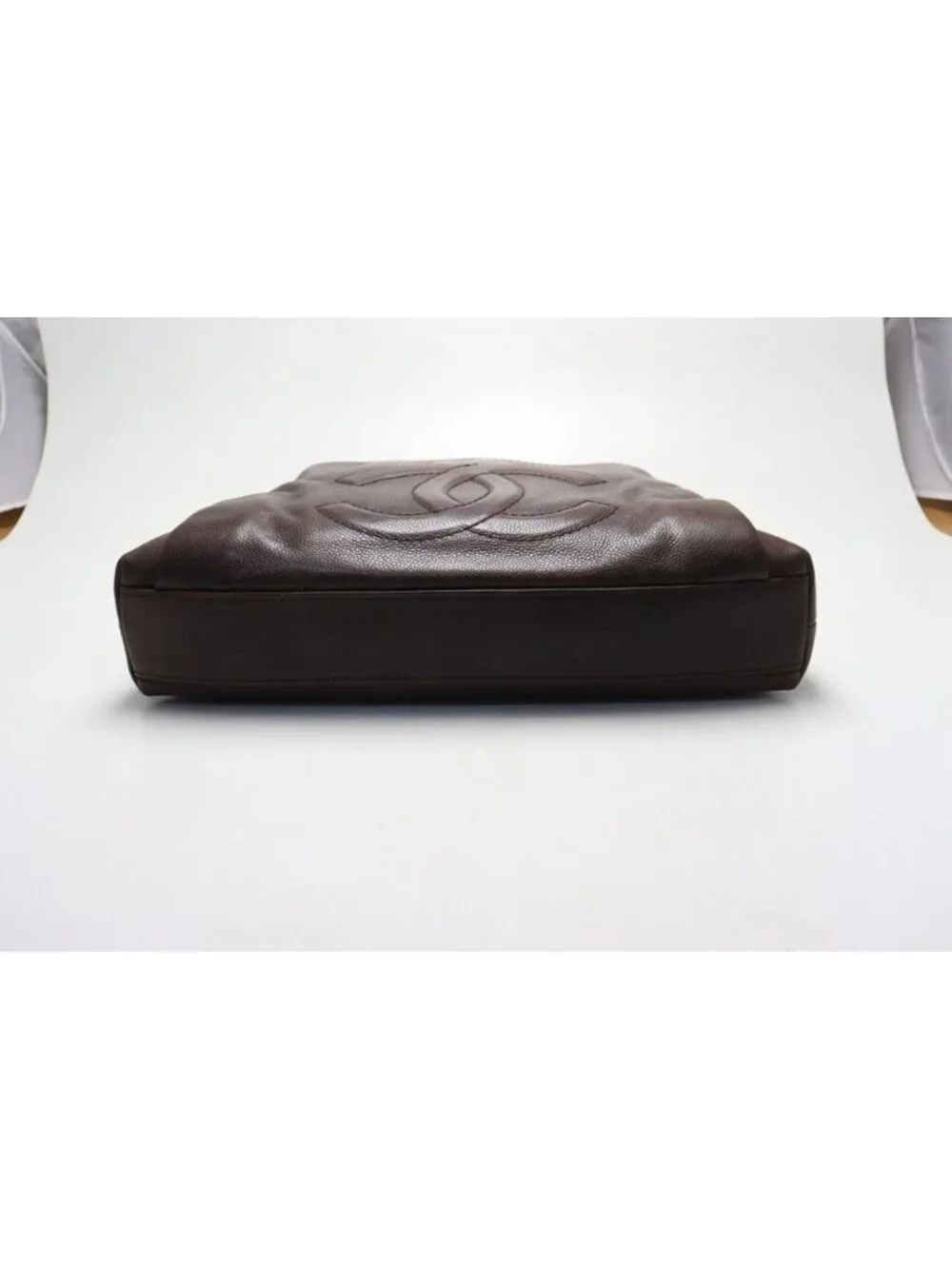 Chanel Jumbo CC Logo Caviar Leather Shoulder